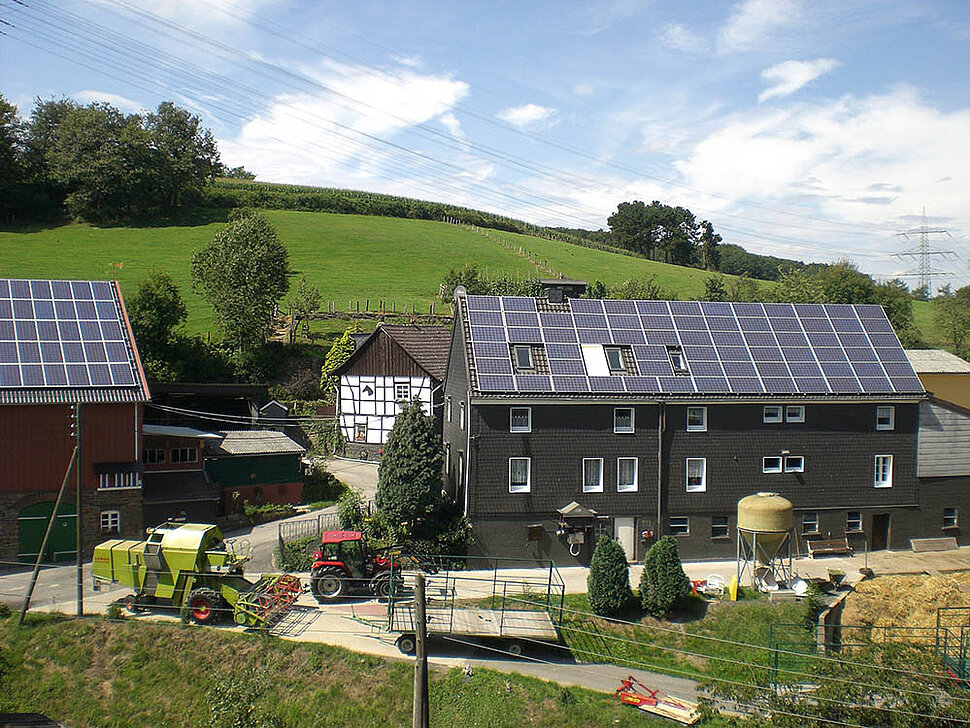 Photovoltaikanlage auf einem Dach